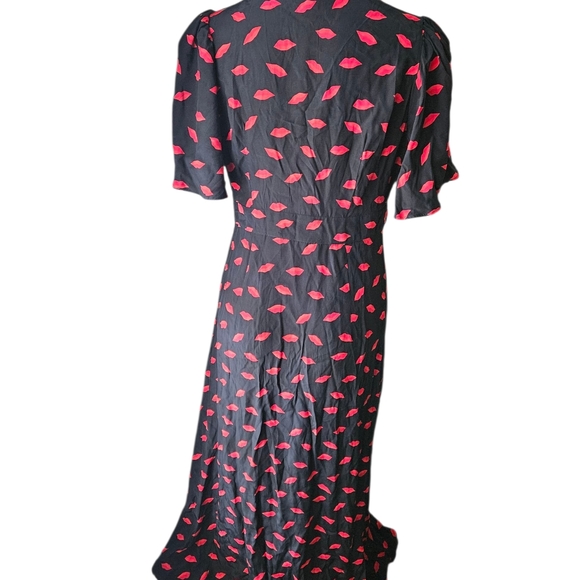 a new day Black and Red Lips Dress NWOT - Picture 3 of 5